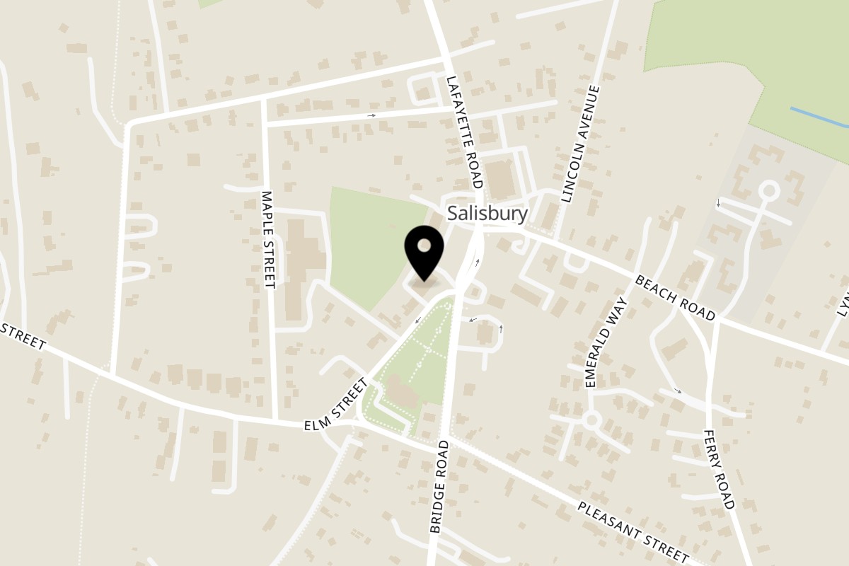 Map showing the location of K Sabor Caffe on 6 Elm St Unit b in Salisbury